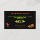 Carte De Visite Marché d'agriculteurs (Dos)