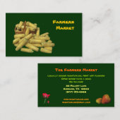 Carte De Visite Marché d'agriculteurs (Devant / Derrière)