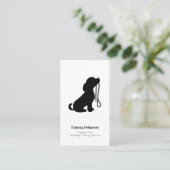 Carte De Visite Marche de Chien et Chien moderne | Service de pose (Debout devant)