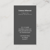 Carte De Visite Marche de Chien et Chien moderne | Service de pose (Dos)