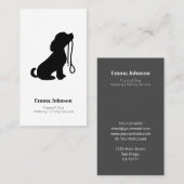 Carte De Visite Marche de Chien et Chien moderne | Service de pose (Devant / Derrière)