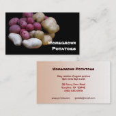 Carte De Visite Marché de pomme de terre (Devant / Derrière)