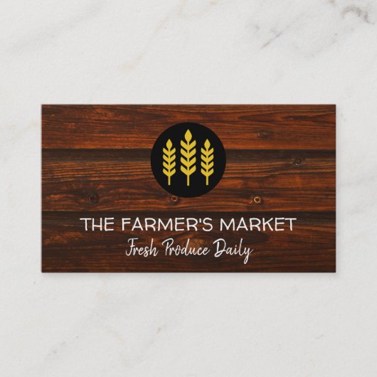 Carte De Visite Marché de producteurs (Devant)