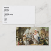Carte De Visite Marché de toile, Roseau, Dominique, c.1780 (Devant / Derrière)