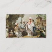 Carte De Visite Marché de toile, Roseau, Dominique, c.1780 (Dos)
