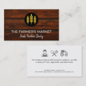 Carte De Visite Marché des agriculteurs (Devant / Derrière)