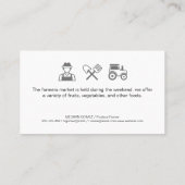 Carte De Visite Marché des agriculteurs | Corn | Bois (Dos)