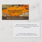 Carte De Visite Marché des herbes et épices (Devant / Derrière)