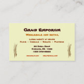 Carte De Visite Marché du grain (Dos)