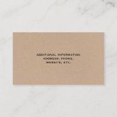 Carte De Visite Marche Moose Silhouette | Animal sauvage (Dos)