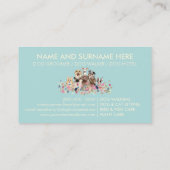 Carte De Visite Marche pour chien d'animal de compagnie Marche flo (Dos)