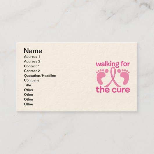 Carte De Visite Marche Pour Le Cure (Devant)