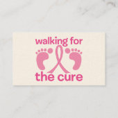 Carte De Visite Marche Pour Le Cure (Dos)