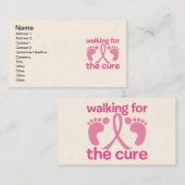 Carte De Visite Marche Pour Le Cure (Devant / Derrière)