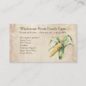 Carte De Visite marché rustique des fermiers d'aquarelle, fermier (Devant)