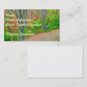 Carte De Visite Marcher Dans La Forêt (Devant / Derrière)