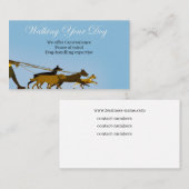 Carte De Visite Marcher ton chien (Devant / Derrière)