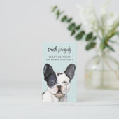 Carte De Visite Marcheur de chien d'aquarelle unique mignonne (Debout devant)