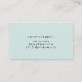 Carte De Visite Marcheur de chien d'aquarelle unique mignonne (Dos)