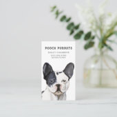 Carte De Visite Marcheur de chien d'aquarelle unique mignonne (Debout devant)