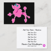 Carte De Visite Marcheur De Chien / Groomer / Etc. (Devant / Derrière)