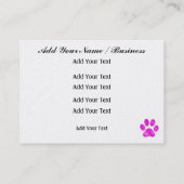 Carte De Visite Marcheur De Chien / Groomer / Etc. - SRF (Dos)