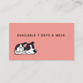 Carte De Visite Marcheur de chien simple ou animal de compagnie as (Dos)