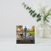 Carte de visite marcheur de chiens professionnel p (Debout devant)