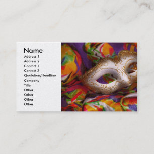Carte De Visite Mardi Gras - Fête de Mardi Gras