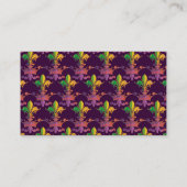 Carte De Visite Mardi gras Fleur de CROWN (Dos)