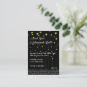 Carte De Visite Mardi Gras mascarade du billet d'entrée aux enchèr (Debout devant)