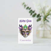 Carte De Visite Mardi Gras Masque Thunder_Cove (Debout devant)