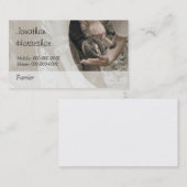 Carte De Visite Maréchal-ferrant clouant une chaussure sur un (Devant / Derrière)