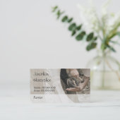 Carte De Visite Maréchal-ferrant clouant une chaussure sur un (Debout devant)