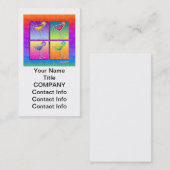 CARTE DE VISITE MARGARITAS ART POP (Verticale) (Devant / Derrière)