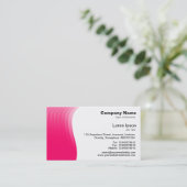 Carte De Visite Marge de vague - Rouge néon (Debout devant)