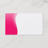 Carte De Visite Marge de vague - Rouge néon (Dos)