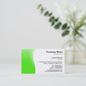 Carte De Visite Marge de vague - vert (Debout devant)