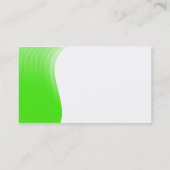Carte De Visite Marge de vague - vert (Dos)