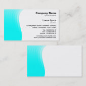Carte De Visite Marge d'onde - Cyan (Devant / Derrière)