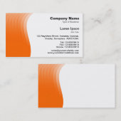 Carte De Visite Marge d'onde - orange (Devant / Derrière)