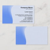 Carte De Visite Marge d'onde v2 - Bleu bébé (Devant / Derrière)