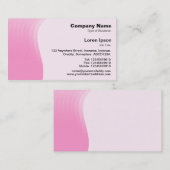 Carte De Visite Marge d'onde v2 - rose (Devant / Derrière)