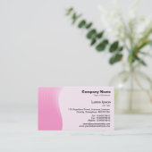 Carte De Visite Marge d'onde v2 - rose (Debout devant)