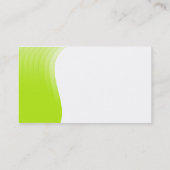 Carte De Visite Marge d'onde - Vert Jaune (Dos)