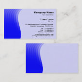 Carte De Visite Marge v2 - bleu de vague (Devant / Derrière)