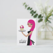 Carte De Visite Marguerite 311 le rose de Cutie de petit gâteau (Debout devant)