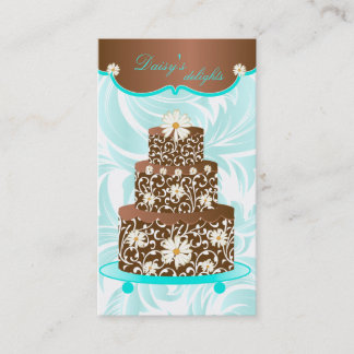 Carte De Visite Marguerite de chocolat de chef de pâtisserie de