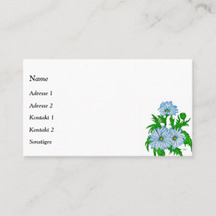 Carte De Visite Marguerite, Fleurs marguerites en style rétro