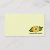 Carte De Visite Marguerite jaune lunaire (Dos)